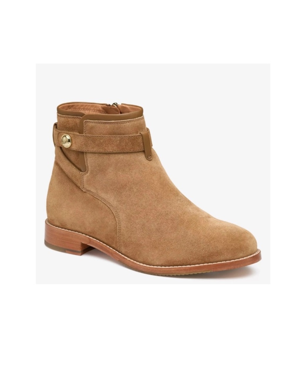 JOHNSTON & MURPHY.
Darby Snap Bootie women size 6 Color: Chesnut Suede NEW